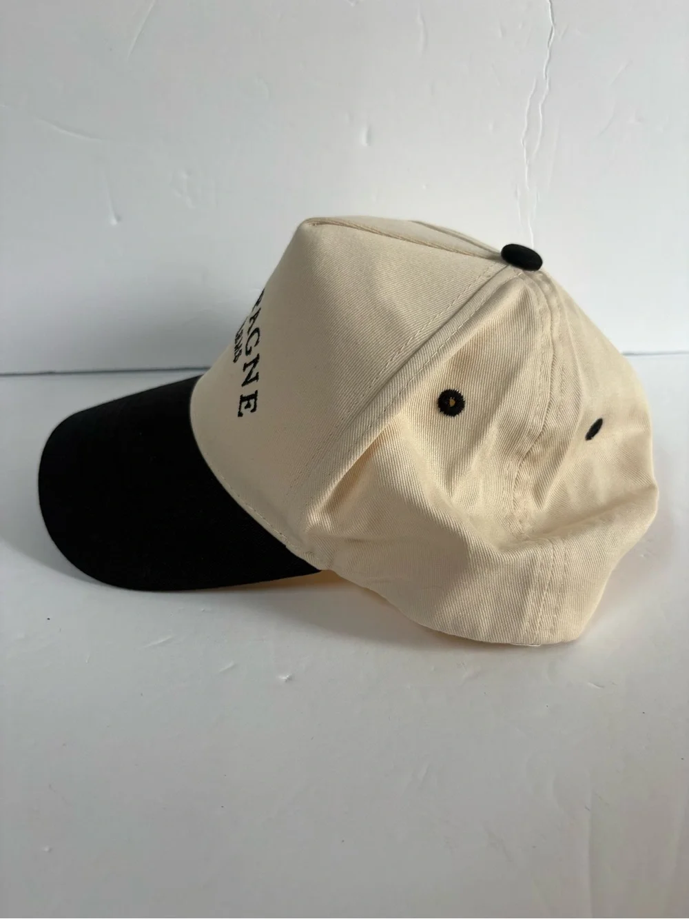 NWOT Anthropologie Kenz Kustomz Champagne Problems Trucker Hat